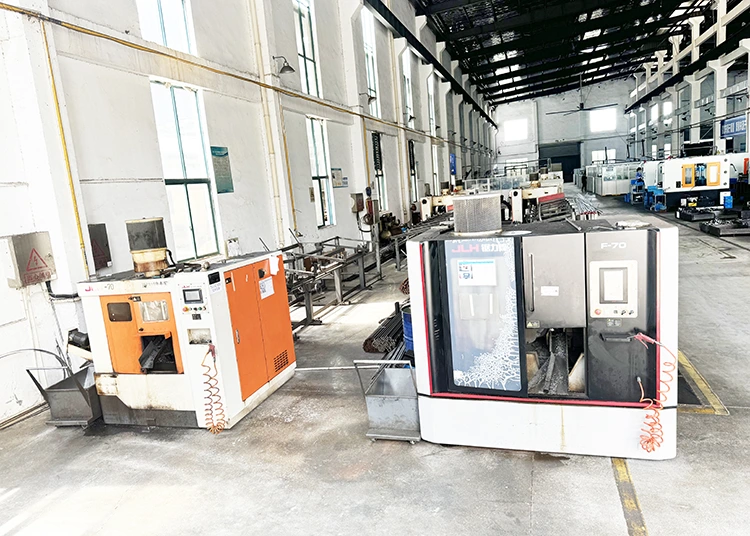 Automated CNC Lathe Turning Area for Precision Belt Pulleys